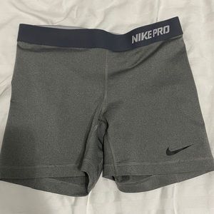 Gray Nike Pro Spandex